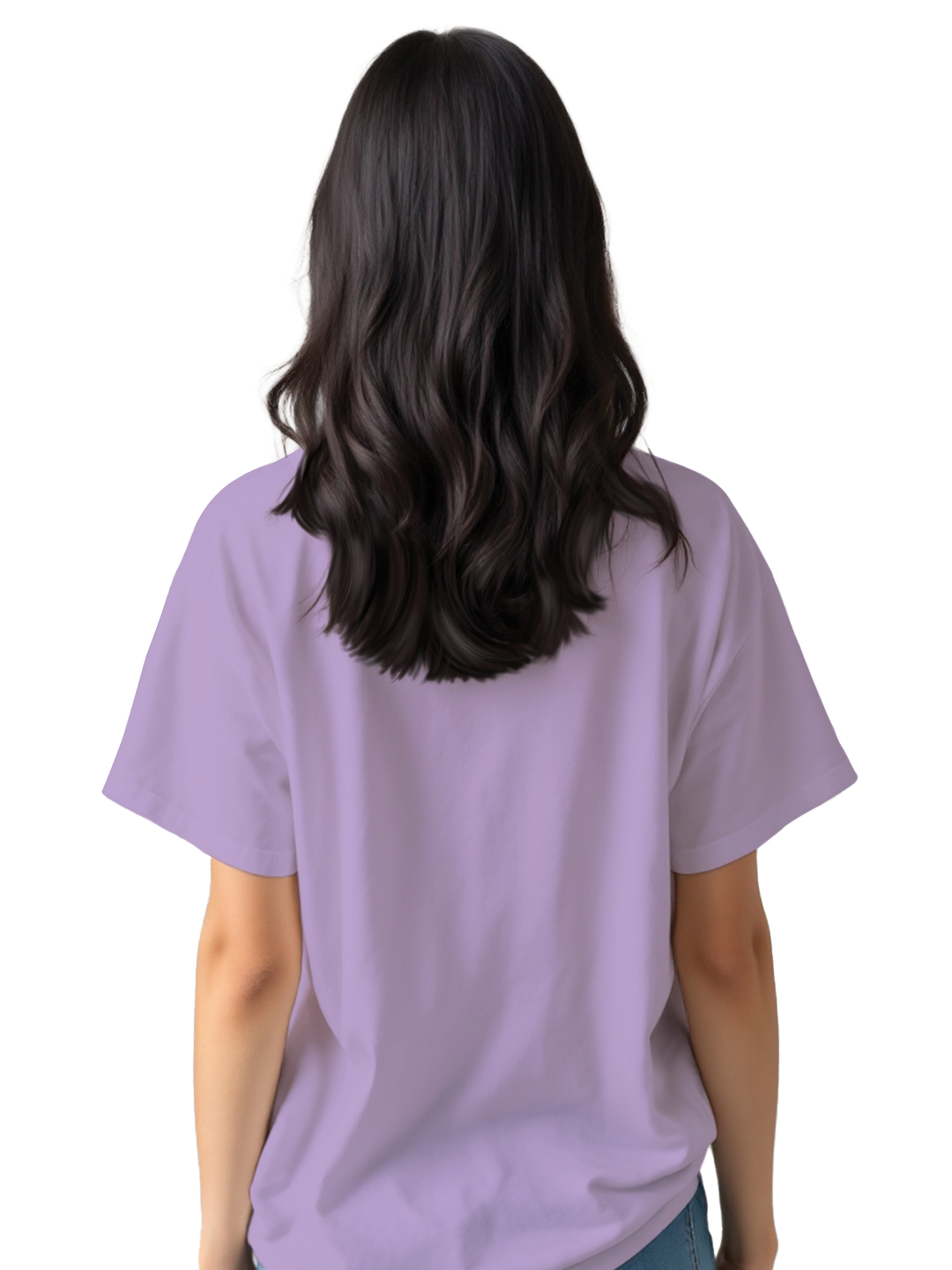 Mood Parade Oversized T-Shirt for Women in Lavender | Unisex Loose Fit | 100% Combed Cotton | 220 GSM Bio-Washed Fabric | Quirky Graphic Streetwear | Made in India