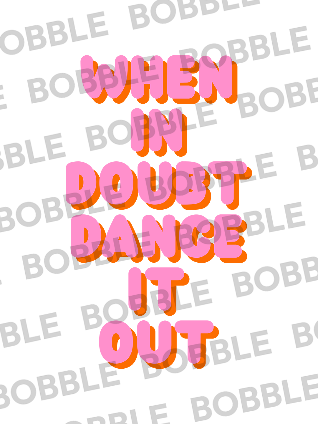 When in Doubt, Dance It Out Tee in White - Find Your Rhythm For Men