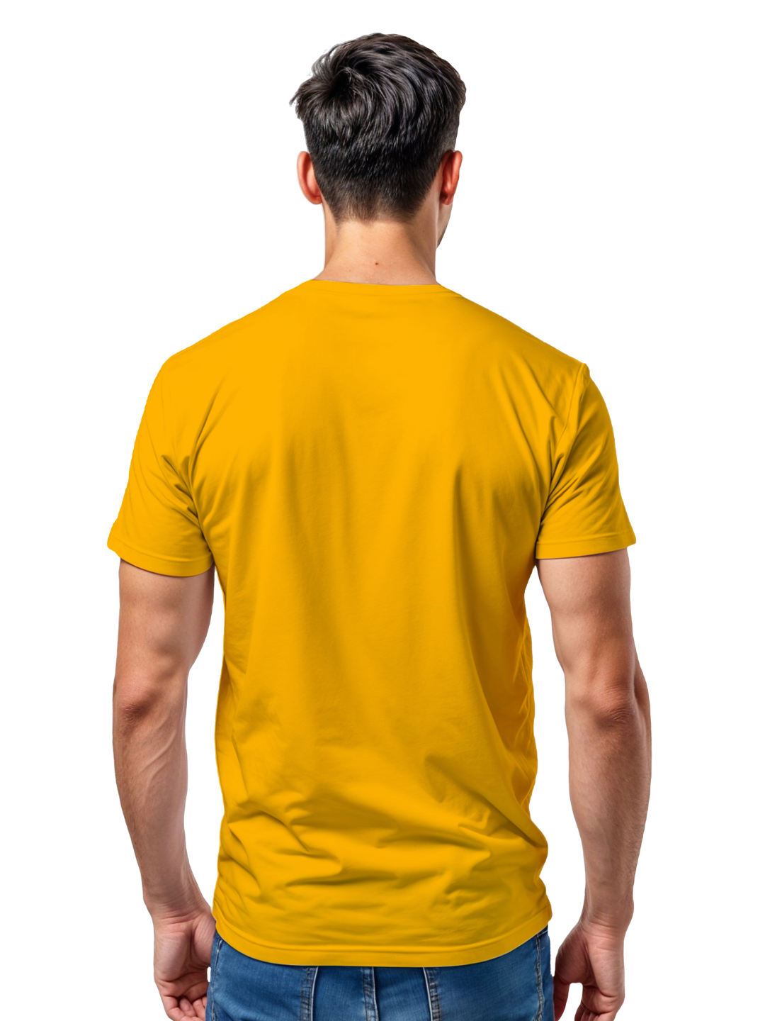 Men's Yellow Cricket Fan T-Shirt | Premium Cotton Regular Fit | Supporters’ Wear for Sports Enthusiasts