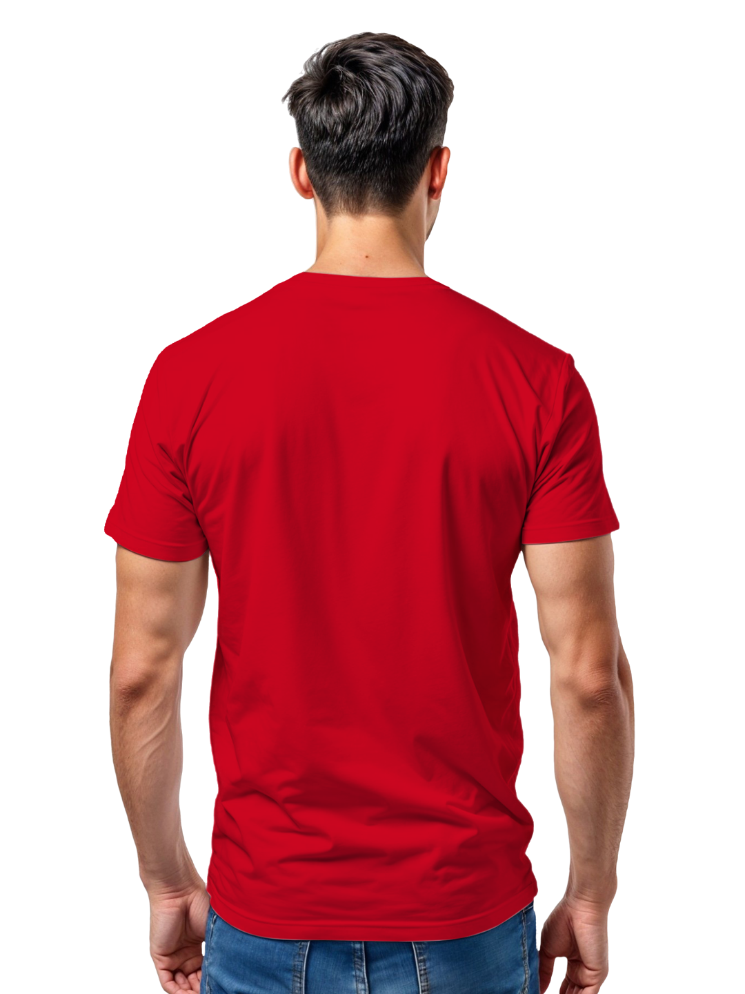 Men’s Red Cricket Fan T-Shirt | Comfortable Cotton Regular Fit | Sports & Casual Wear | Lightweight & Breathable Supporters’ Tee