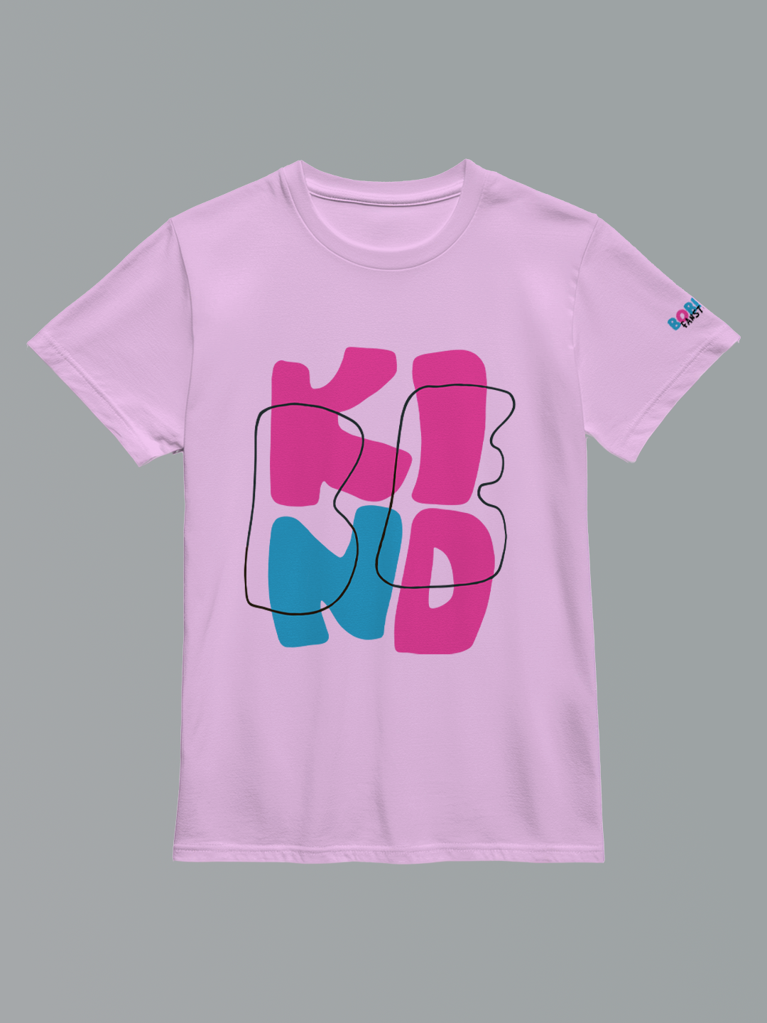 Kind Spirit Girls Pink T-Shirt – Bold Letter Design, Soft Cotton, Comfortable Fit