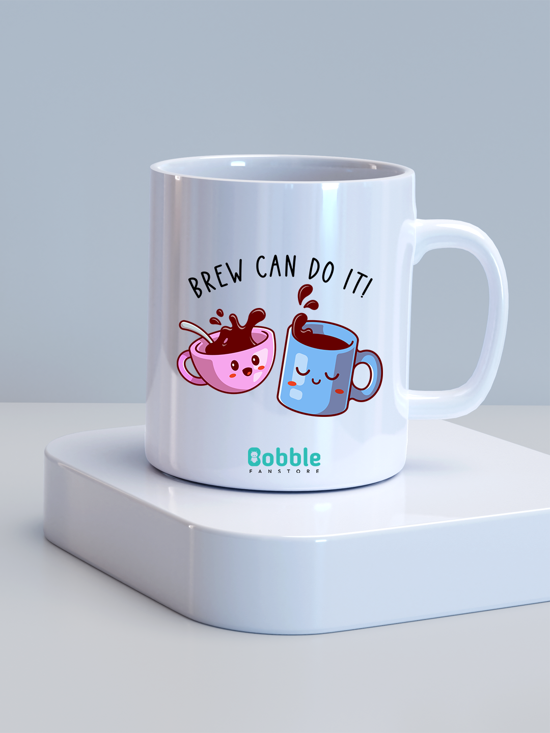 Brew Can Do It Coffee Mug in White - Cheering Mugs Design