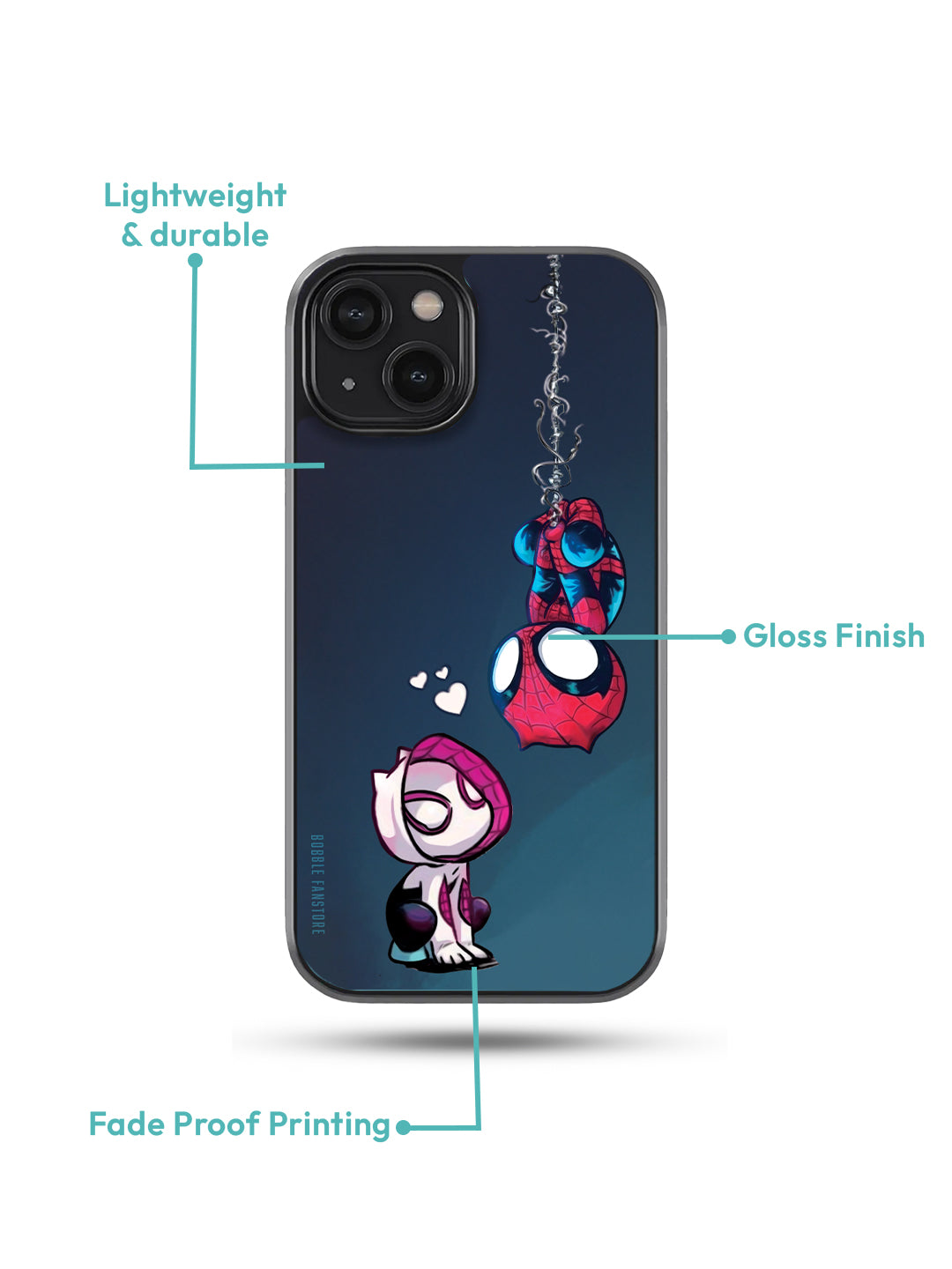 Spider-Man Inspired Glass Phone Cover for iPhone | Sleek Illustration Design | Durable & Scratch-Resistant