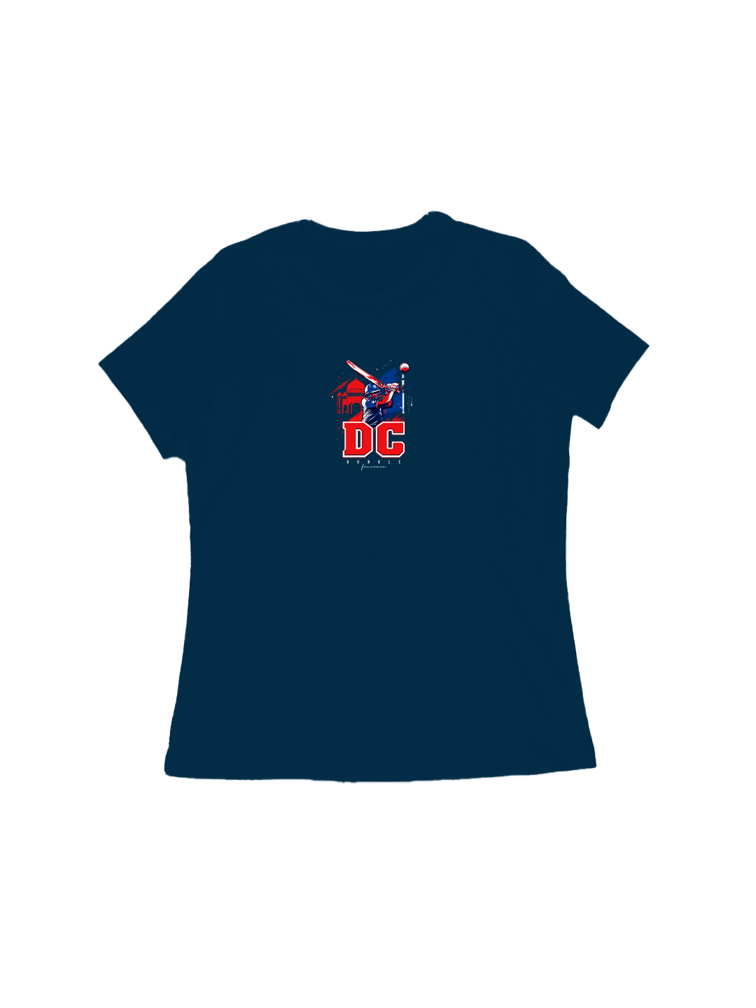 Women’s Blue Cricket Fan T-Shirt | Stylish Regular Fit | Breathable Cotton Sports Wear