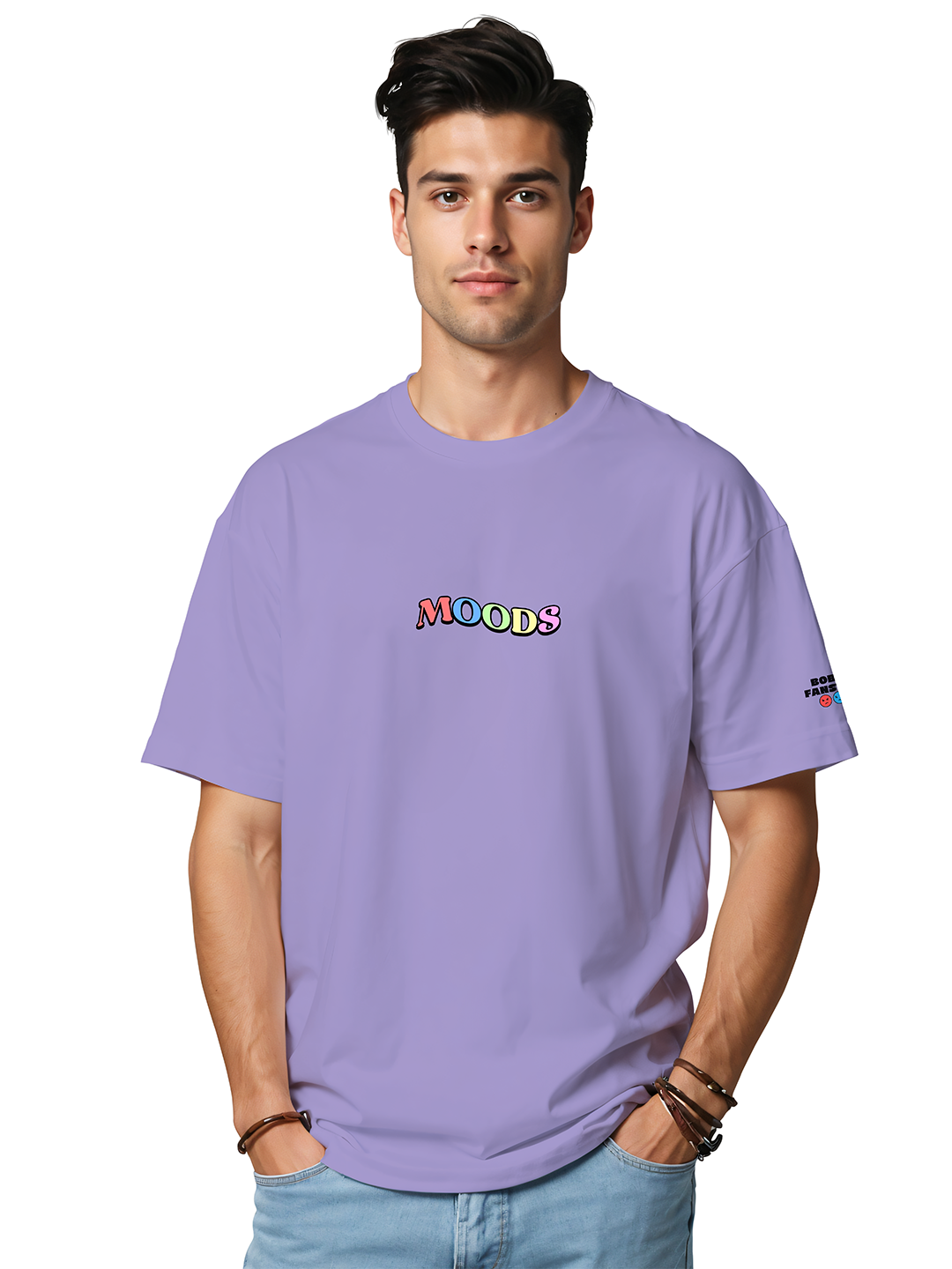 Spinning Fury T-shirt in Lavender – Dynamic Energy Graphic Tee For Men