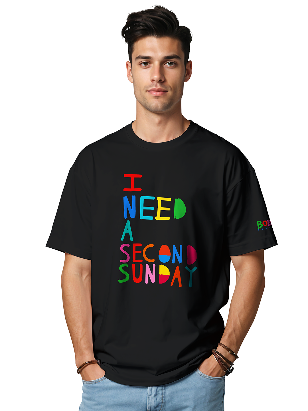 I Need a Second Sunday Tee in Black - Because One Just Isn't Enough For Men