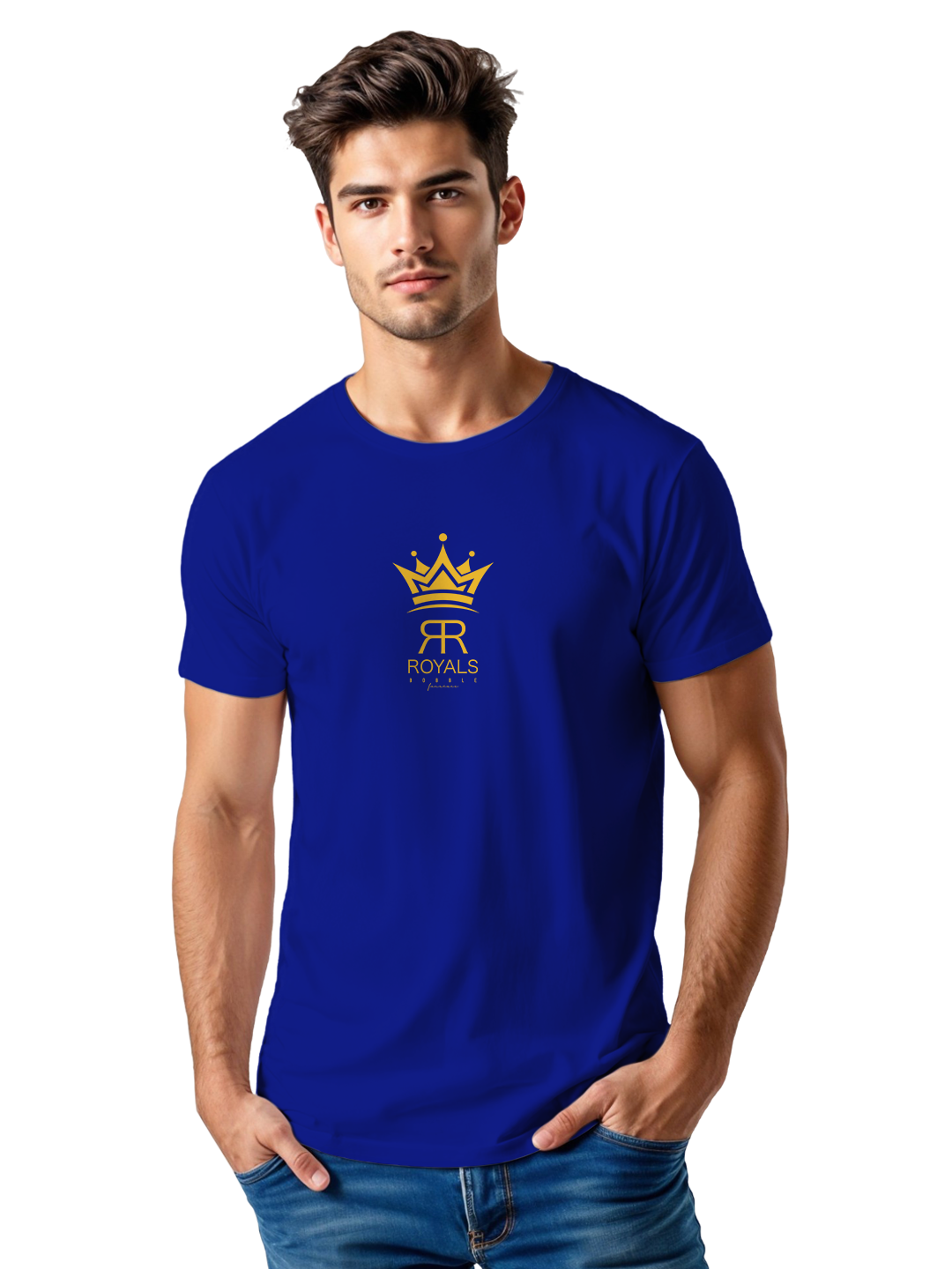 Men’s Blue Cricket Fan T-Shirt | Premium Cotton Regular Fit | Stylish Supporters’ Tee | Breathable & Lightweight Game Day Outfit