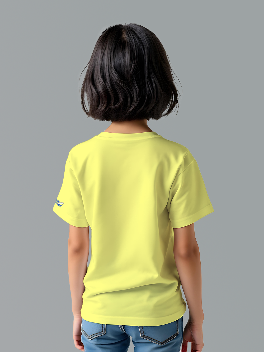Go Skate Girls Yellow T-Shirt – Fun Skateboard Illustration, Soft Cotton, Active Wear