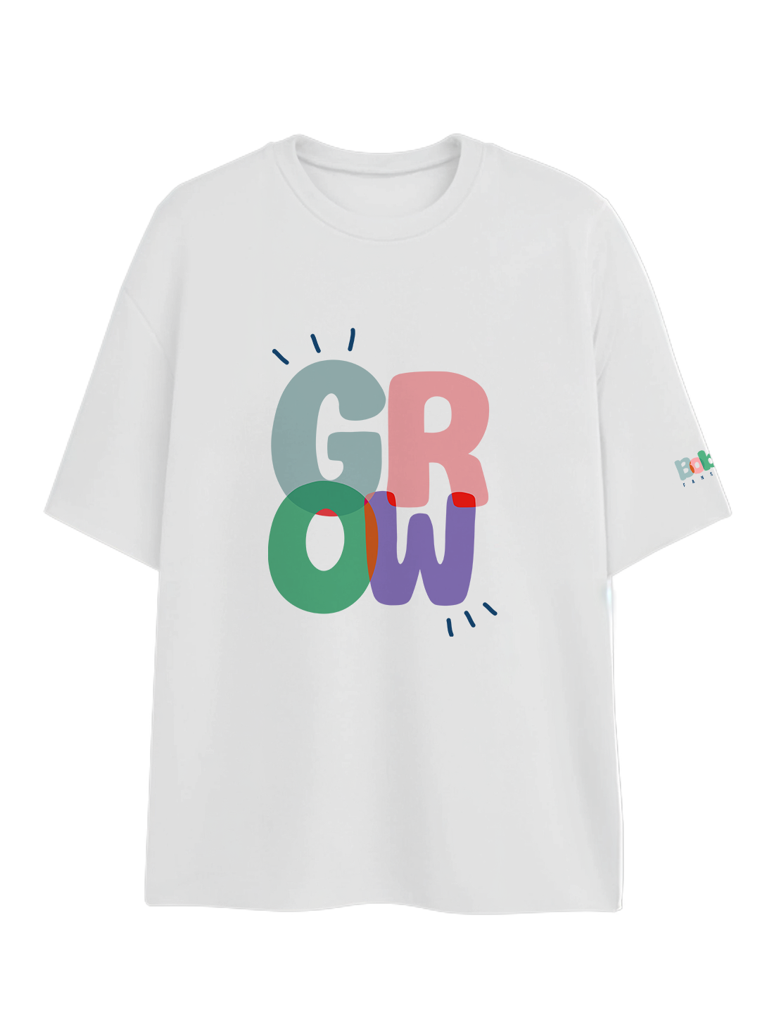 GROW Graphic Tee in White - Cultivate Your Potential For Men
