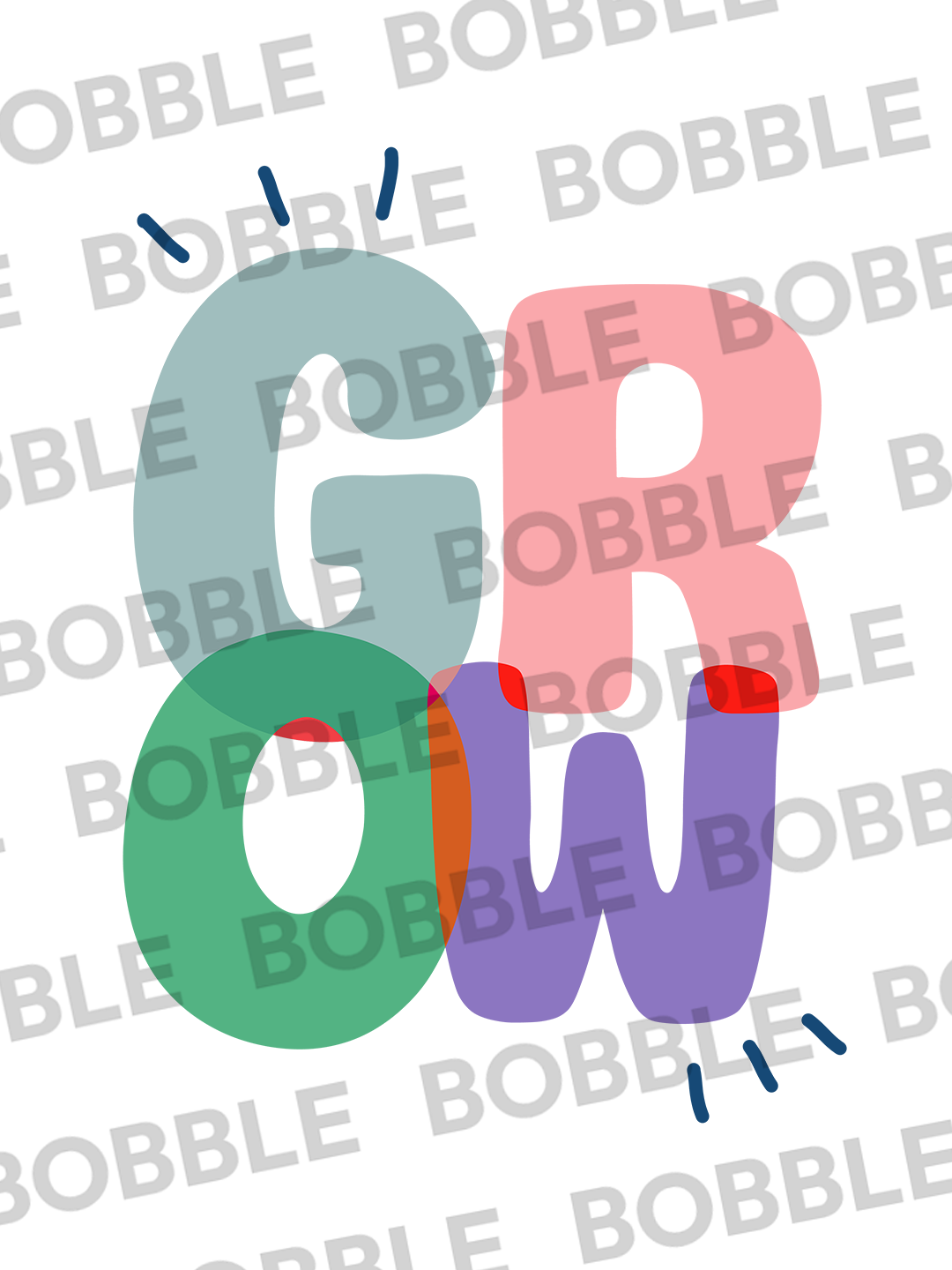 GROW Graphic Tee in White - Cultivate Your Potential For Men