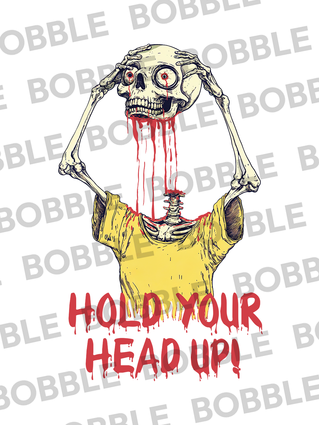 Hold Your Head Up T-Shirt in Blue – Inspirational Graphic Tee For Men