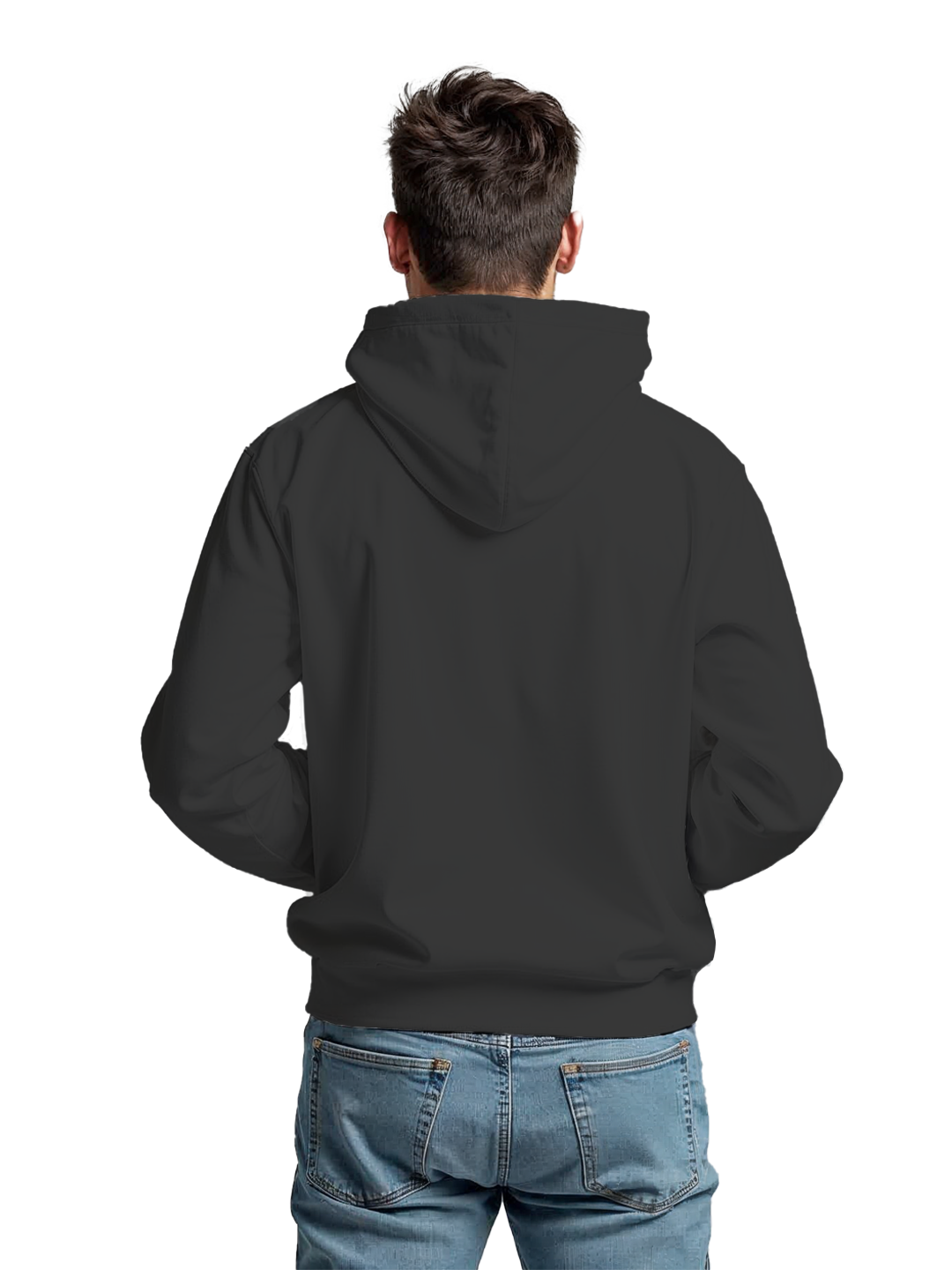 Black Hoodie with 'Wear Your Mood' Text – Comfortable and Trendy Hoodie for Men, Stylish Design for Casual Outfits or Relaxation