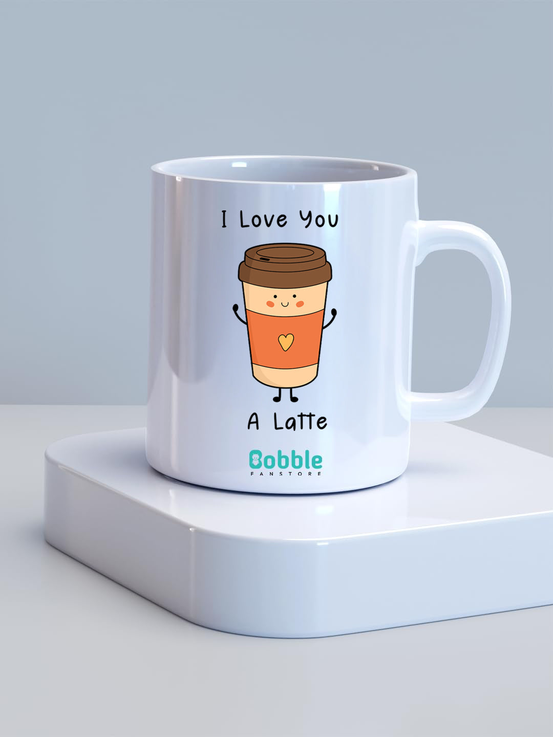 Couple's Coffee Mug - 'I Love You a Latte' with Latte Cup Design | Romantic Valentine’s Day Gift