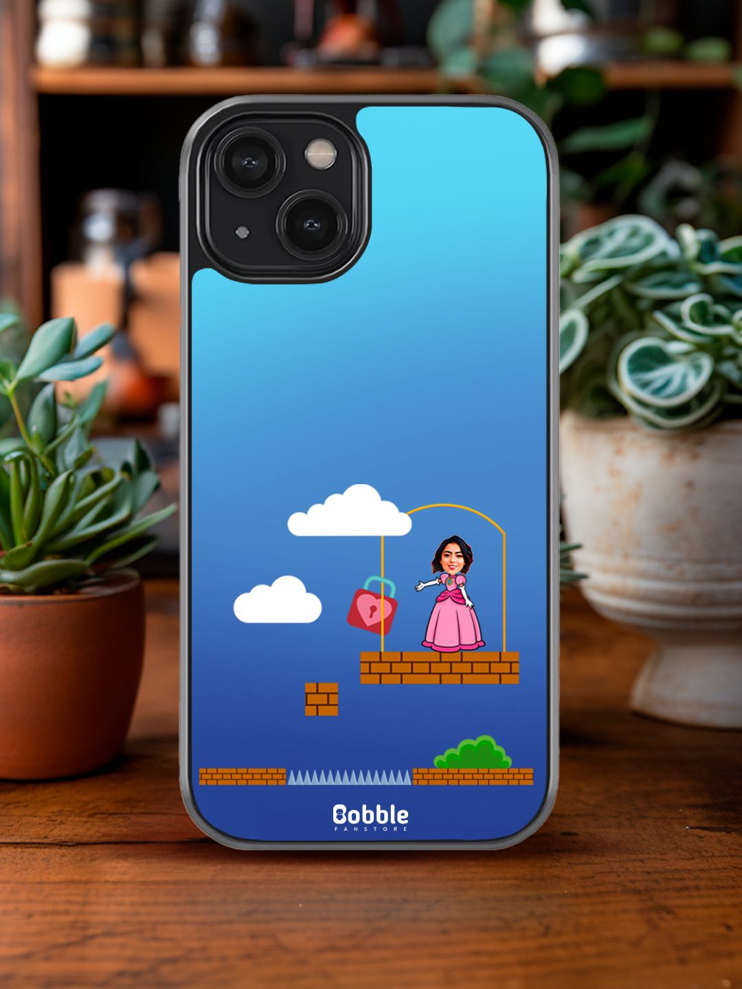 Customizable Phone Cover for Women - Mario-Inspired Design