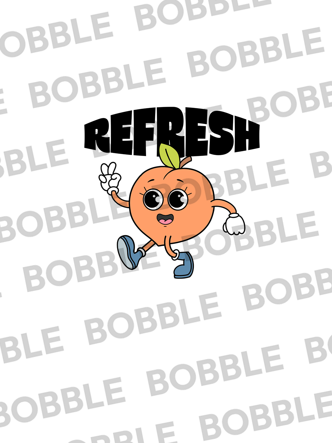 Cheeky Peach T-shirt in Rosy Red – Playful Fruit Graphic Tee For Men