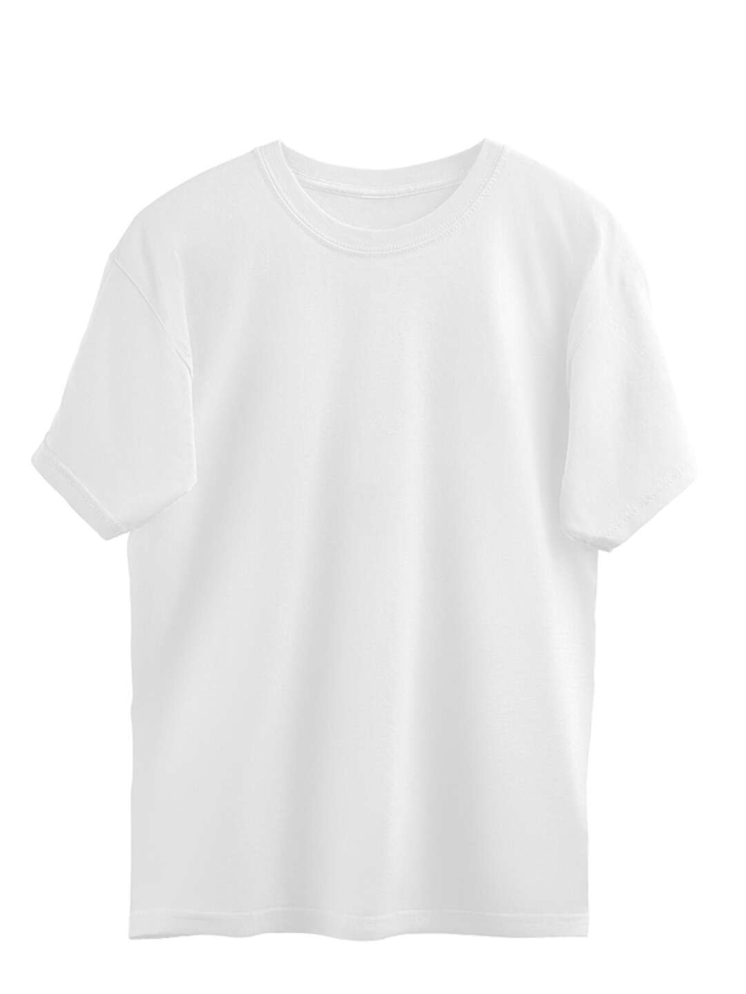 Rose Elongated Illustration White Oversized T-Shirt for Men – Trendy & Comfortable Streetwear