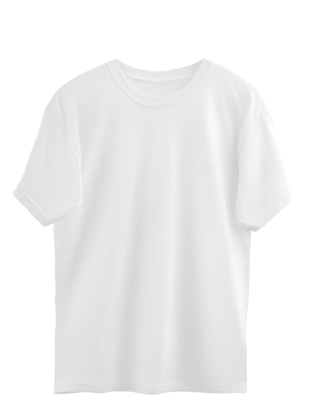 Rose Elongated Illustration White Oversized T-Shirt for Women – Stylish & Comfortable Streetwear