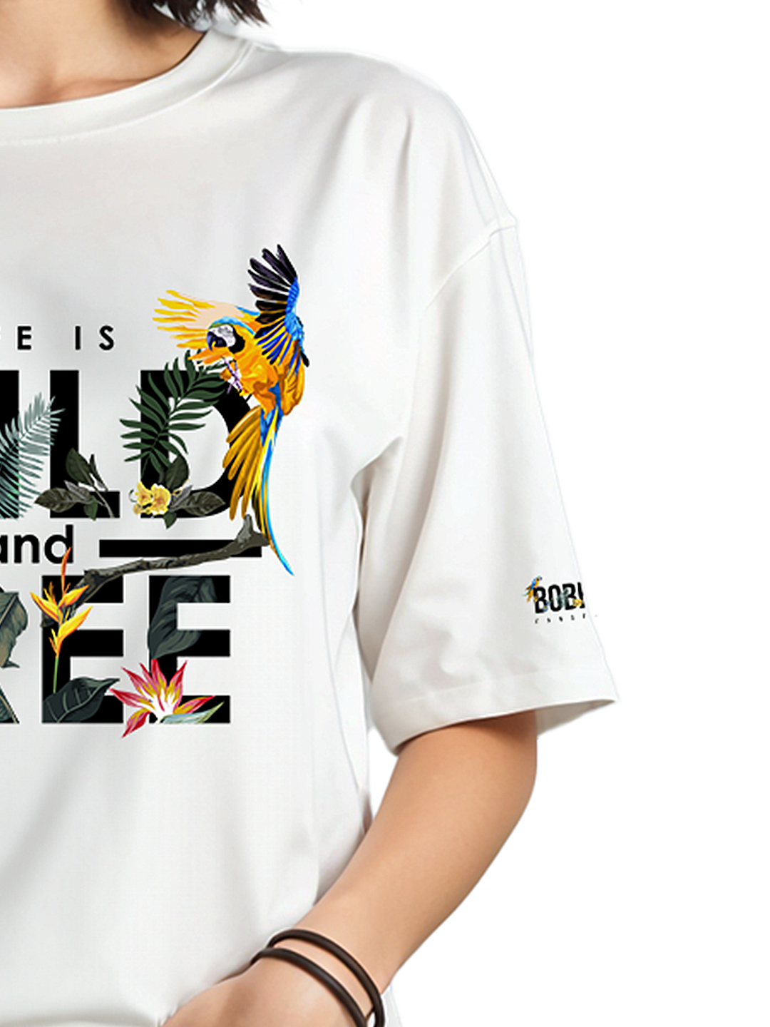 Life is Wild & Free Graphic Tee in White – Adventure-Inspired T-Shirt For Women