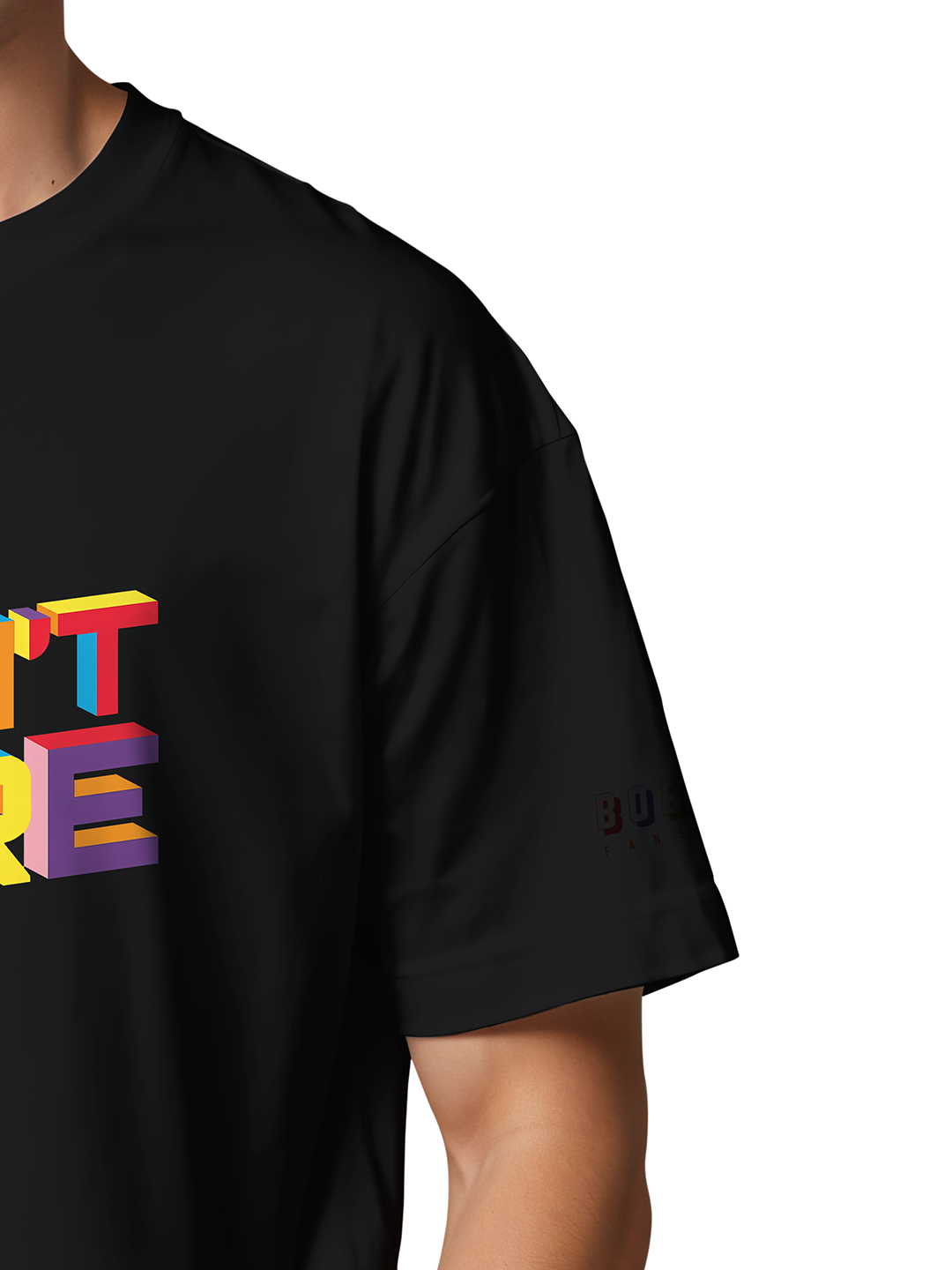 I Don't Care Tee in Black - Embrace Your Chill Vibe For Men