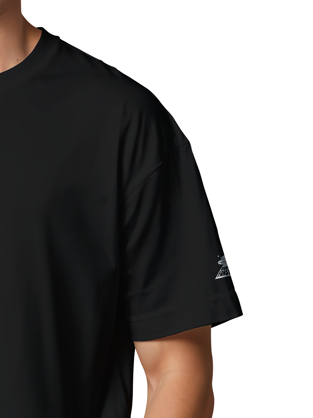 Space Bound T-shirt in Black – Cosmic Adventure Graphic Tee For Men