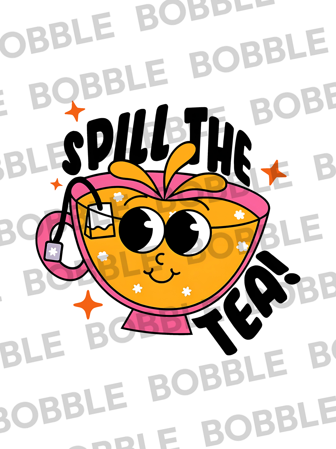 Spill the Tea Mug in White - Bold and Playful