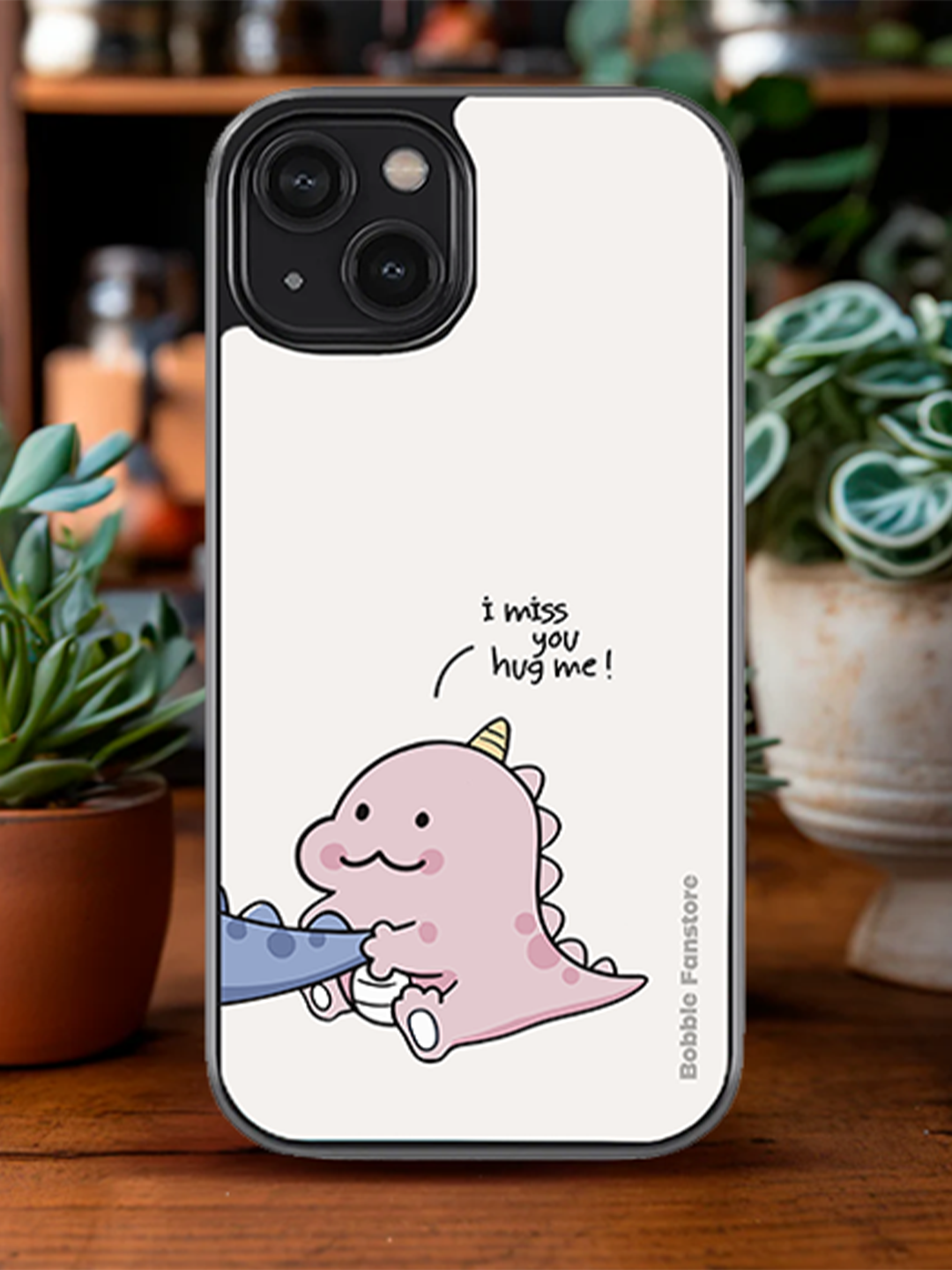 Bobble Fan Store Minimalist Couple iPhone Cases – Matching Blue & White Covers with Heart Design (iPhone 13 to 16 Series)