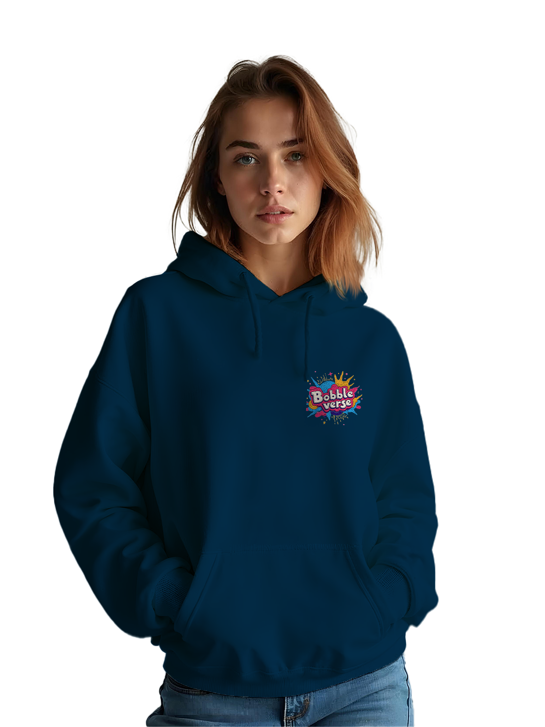 Fun 'Bobble Verse' Hoodie in Blue – Comfortable and Trendy Hoodie for Bobble Fans, Vibrant Design for Casual and Lounge Wear