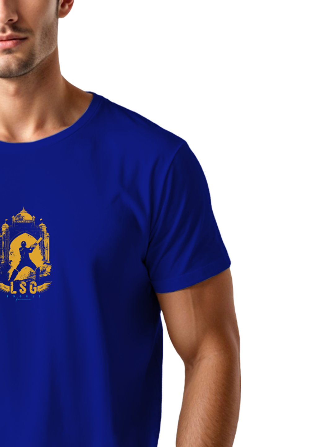 Men’s Blue Cricket Fan T-Shirt | Premium Cotton Regular Fit | Sporty Supporters’ Tee | Lightweight & Comfortable Game Day Outfit