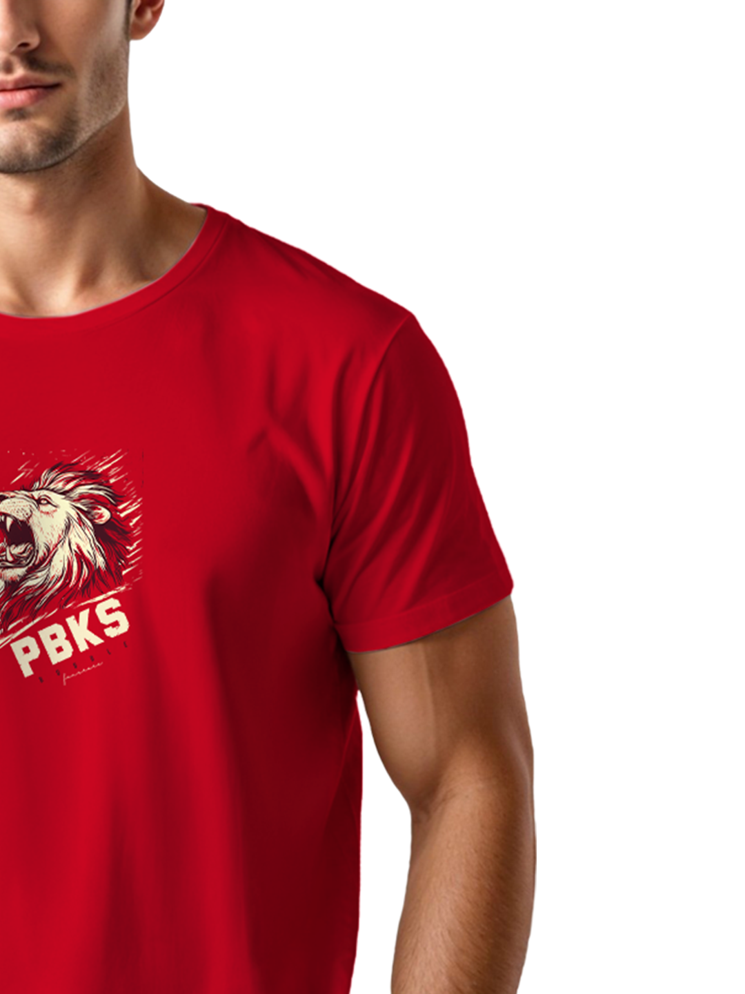 Men’s Red Cricket Fan T-Shirt | Comfortable Cotton Regular Fit | Sports & Casual Wear | Lightweight & Breathable Supporters’ Tee