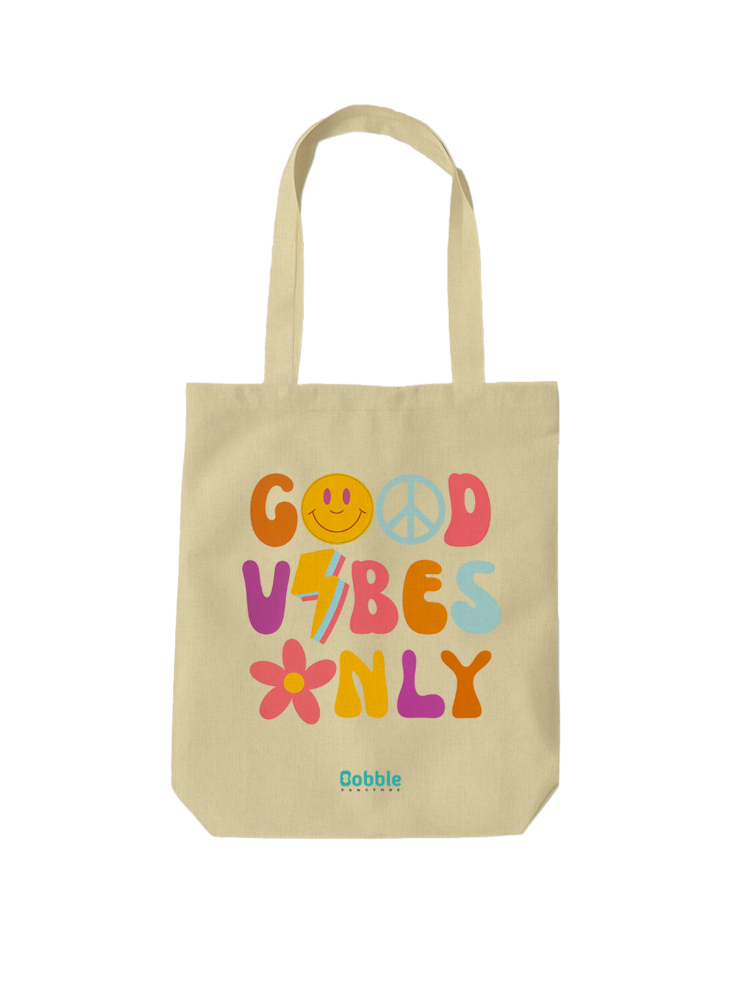 Good Vibes Only Tote Bag Off White – Stylish & Eco-Friendly