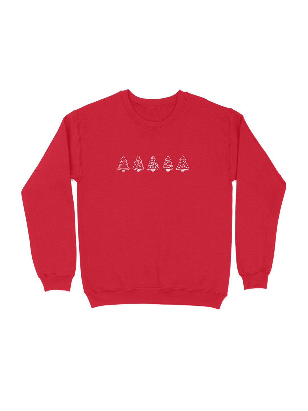 Red Sweatshirt with Tree Design for Women | Comfy & Chic