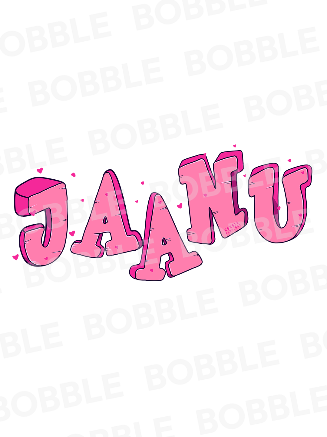 Blue Oversized ‘Jaanu’ T-Shirt – Unisex, Trendy & Super Comfortable for Bobble Lovers!