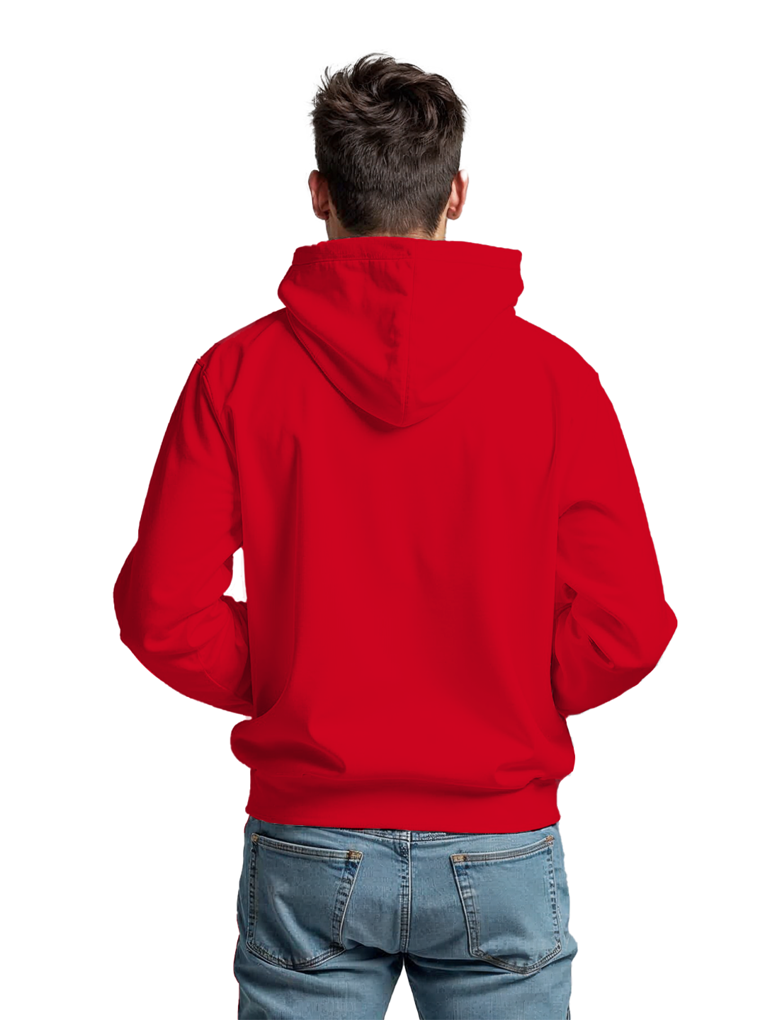 Red Hoodie with Spider and 'Scream' Text – Edgy Design Hoodie for Men, Comfortable Cotton Fabric for Casual Wear or Night Out