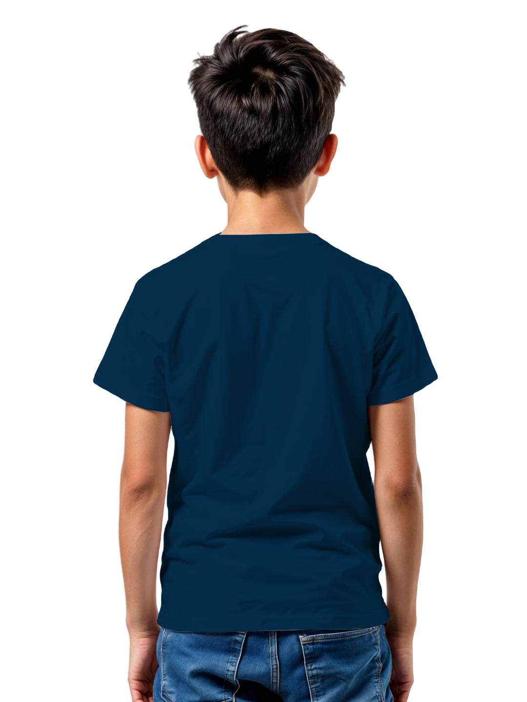 I Love You Alphabet Illustration Kids’ T-Shirt in Navy Blue – Cute & Comfortable Cotton Tee