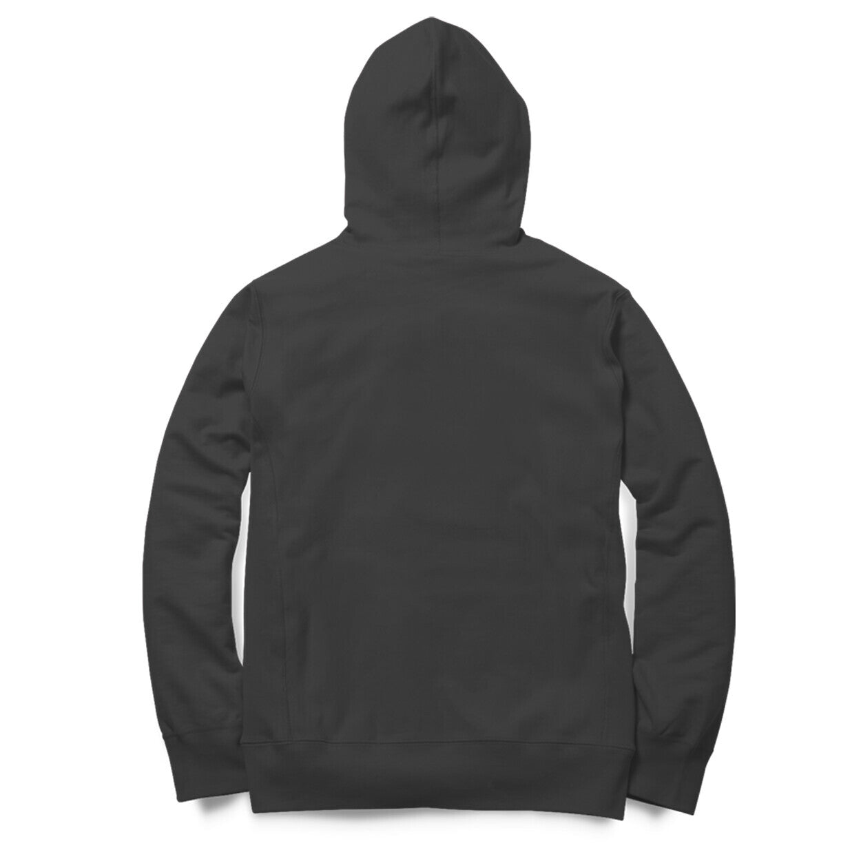 Black Hoodie for Men with Minimal Christmas Tree Illustration – Cozy & Stylish