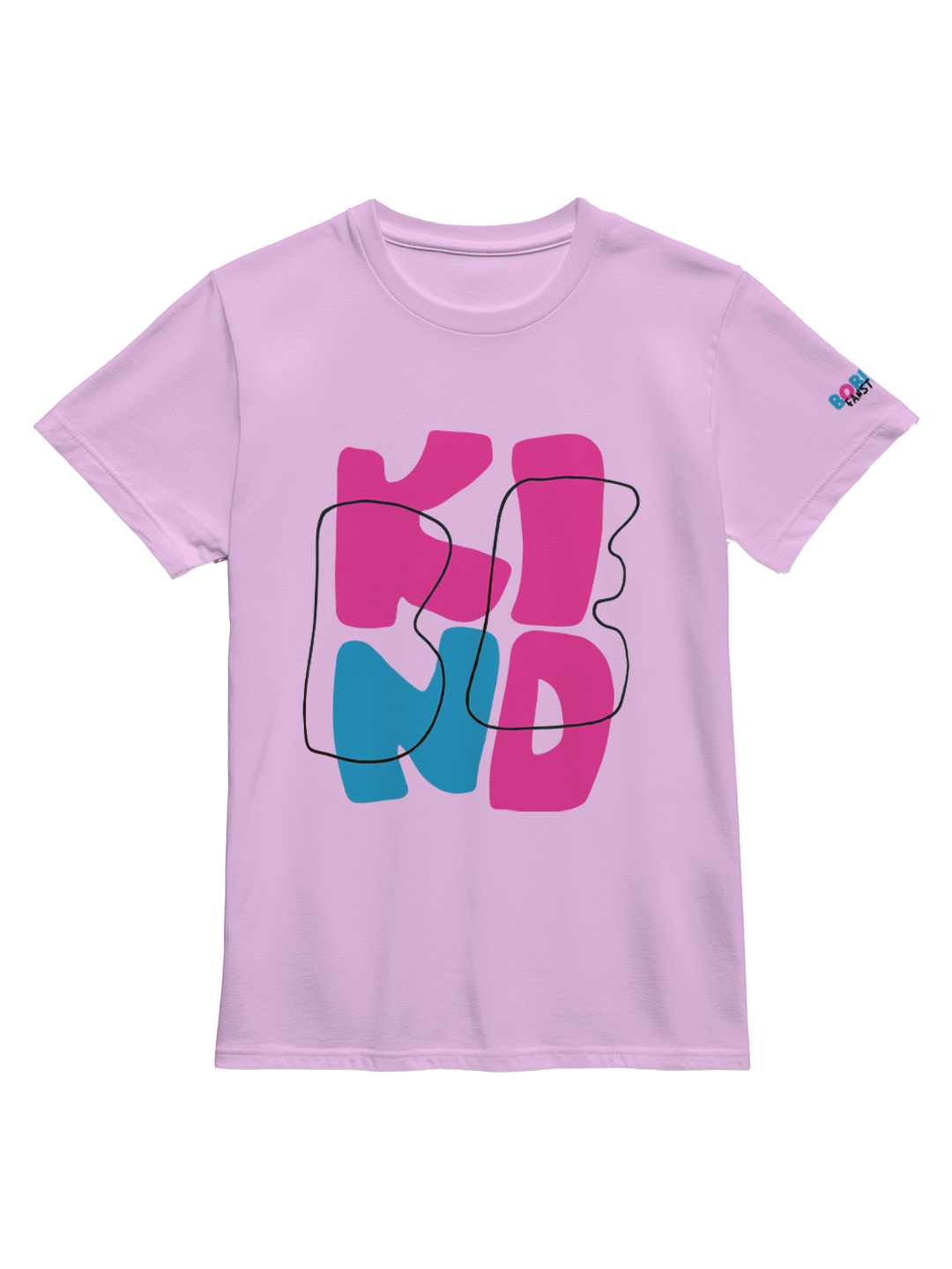 Kind Spirit Boys Pink T-Shirt – Bold Letter Design, Soft Cotton, Comfortable Fit