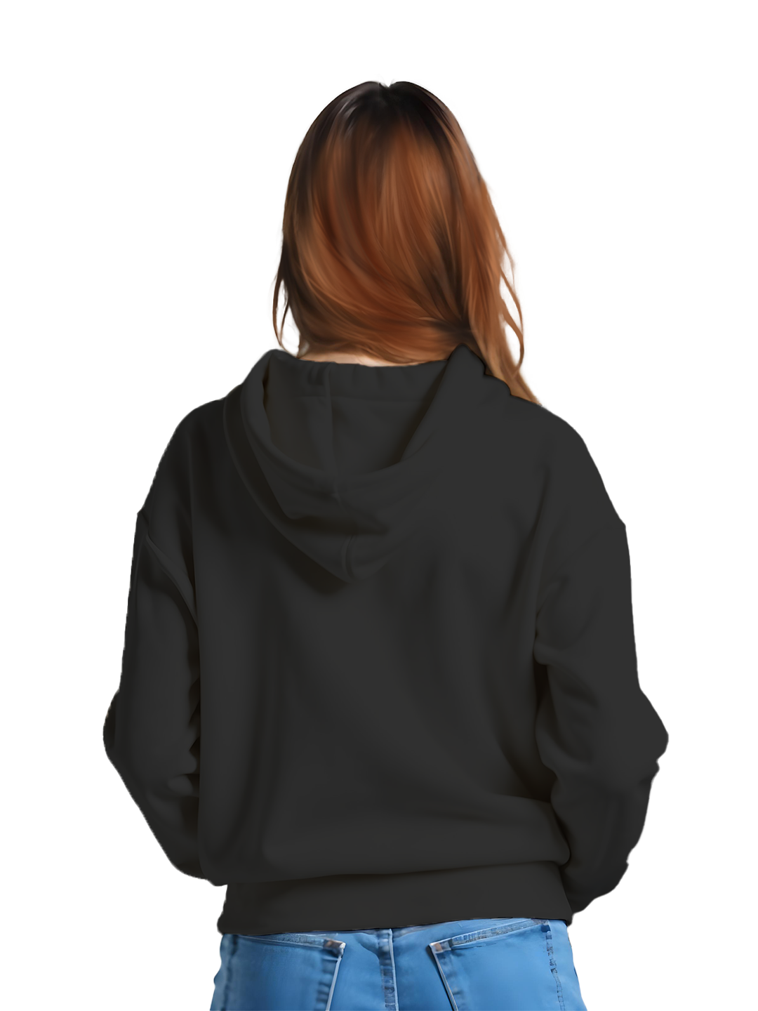 Black Hoodie with 'Inside Out' Illustration – Graphic Design Hoodie for Women, Comfortable Casual Wear for Bold and Trendy Style