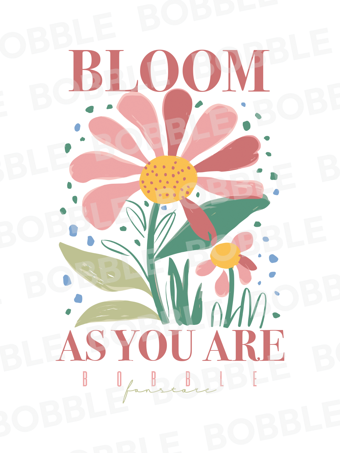 Bloom As You Are Oversized T-Shirt for Women – White | Floral Illustration Tee