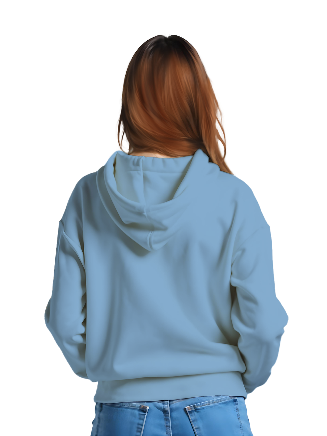 Blue Chill Hoodie with 'Slack Off' Text – Relaxed Fit Hoodie for Women, Casual and Comfortable for Everyday Wear and Laid-Back Vibes