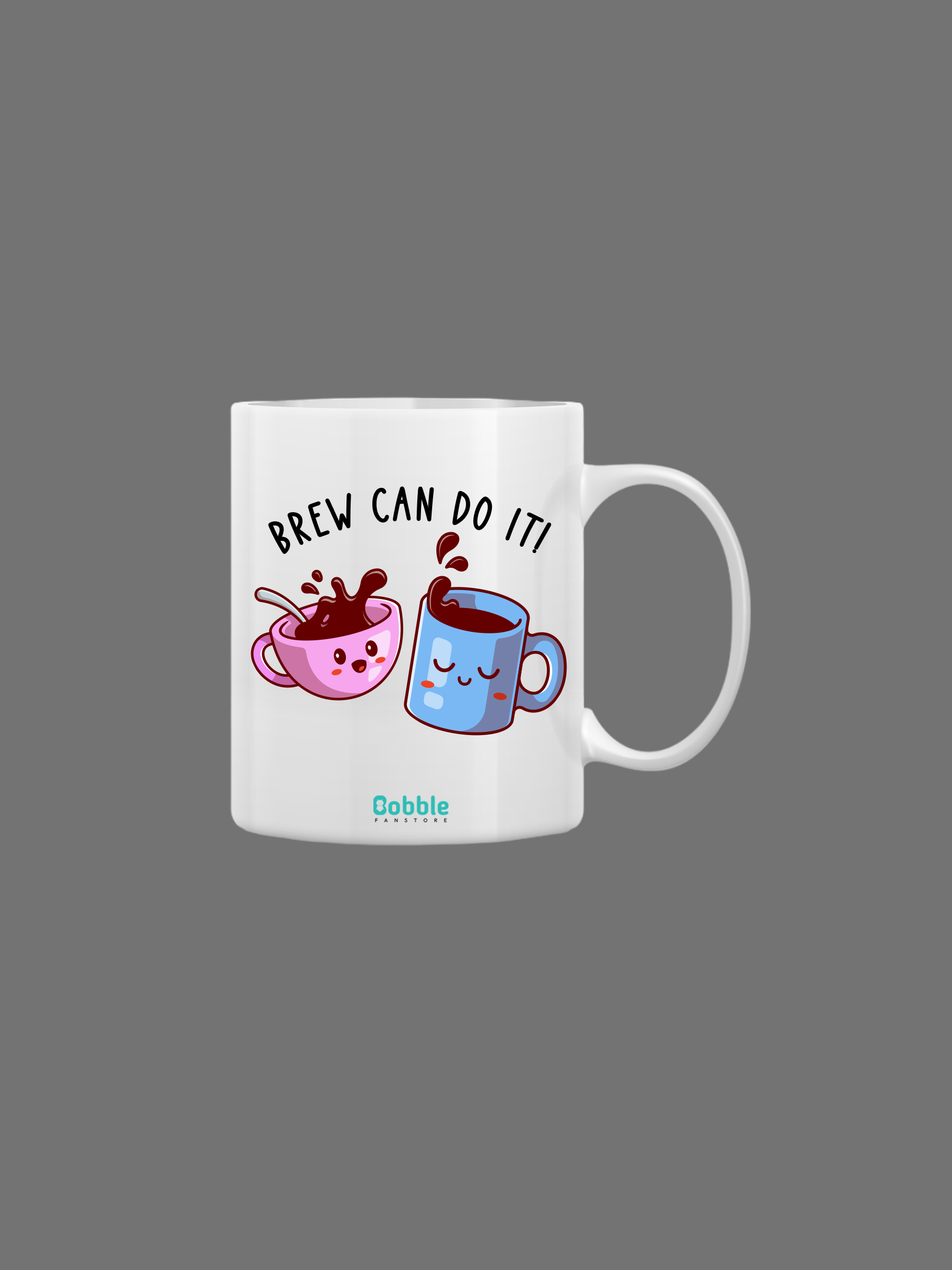 Brew Can Do It Coffee Mug in White - Cheering Mugs Design