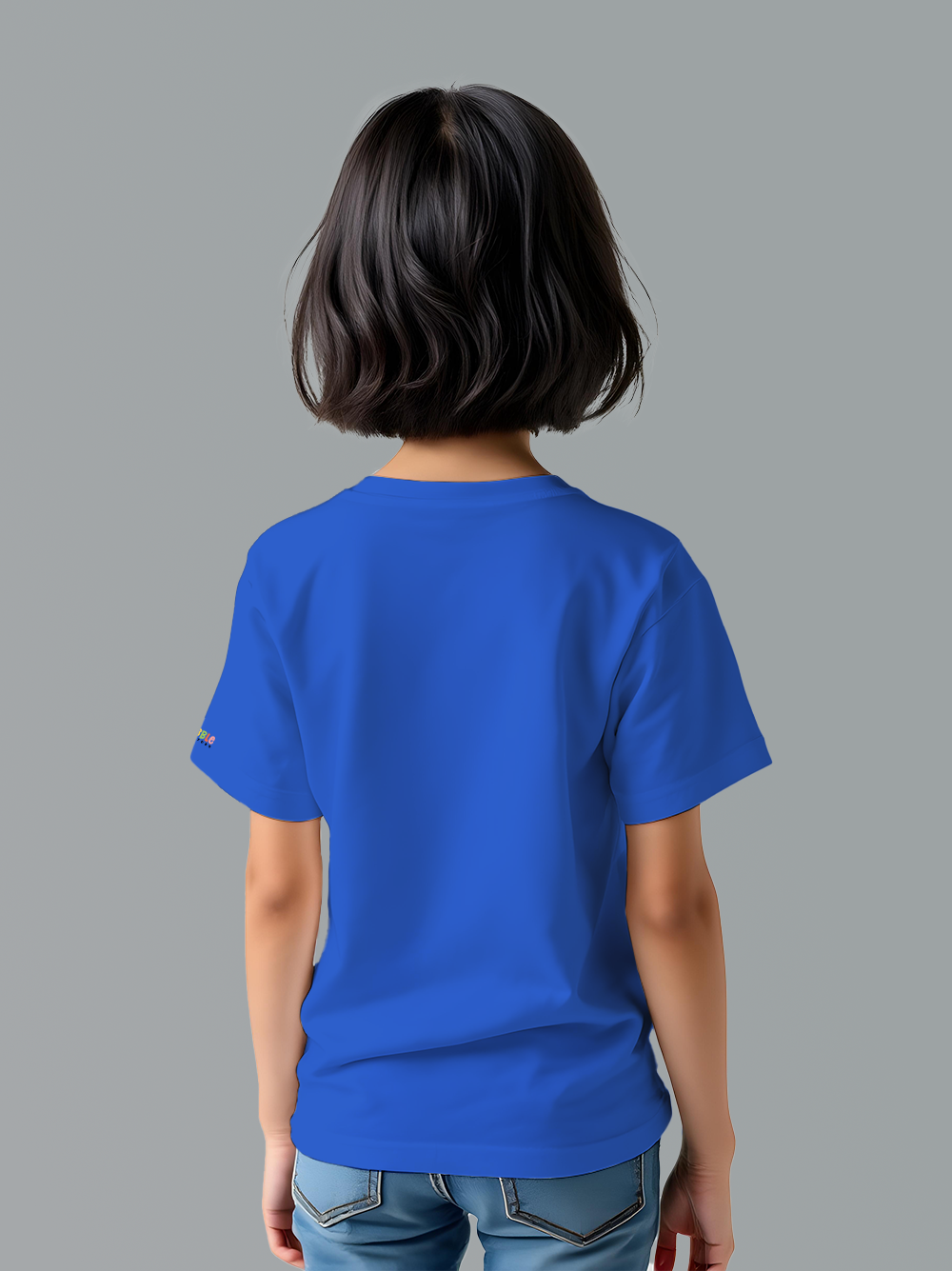 Cool Kids Read Books Pink & Blue Girls T-Shirt – Abstract Letters, Soft Cotton, Comfortable Fit