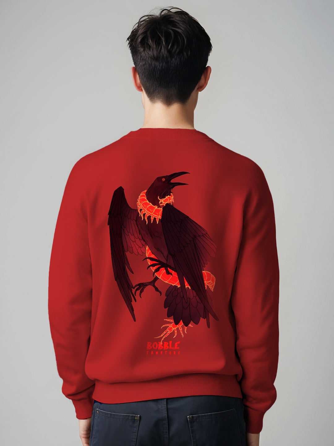 Shadow Sweatshirt in Red - Minimalist Stylish Hoodie for Everyday Comfort For Men