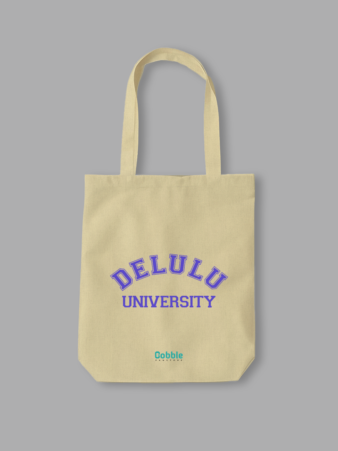 Delulu University Tote Bag Off White – Quirky, Fun Campus Style