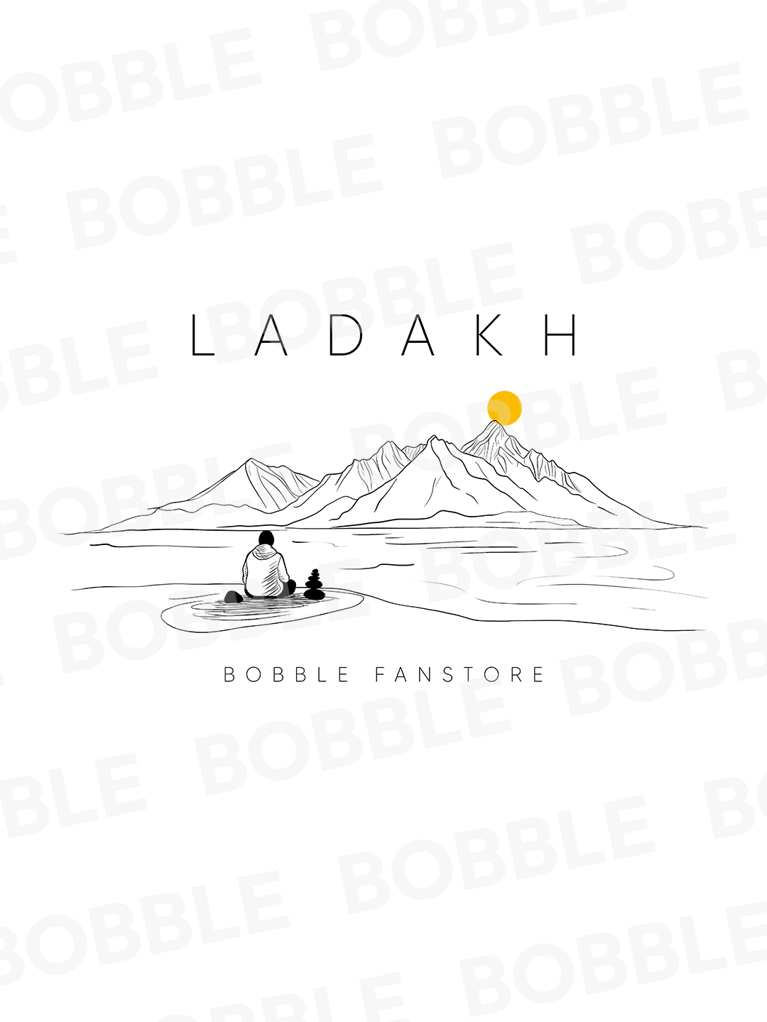 Women’s White Regular Fit T-Shirt with Ladakh Lake Print – Stylish Cotton Tee for Travel Enthusiasts | Soft, Lightweight & Comfortable Casual Wear