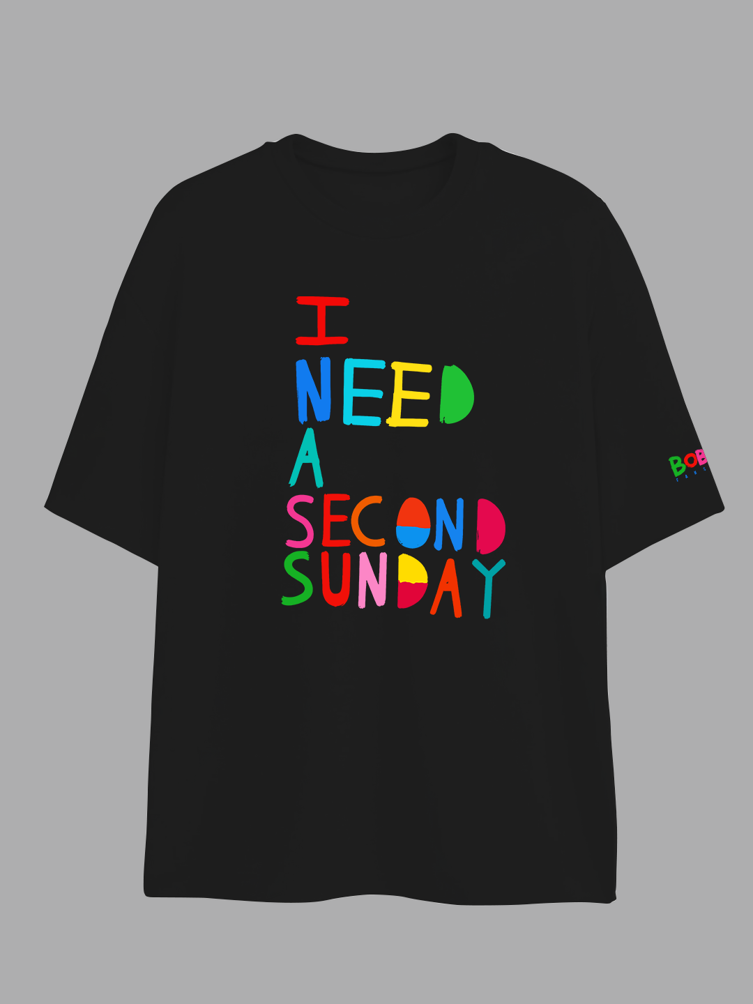 I Need a Second Sunday Tee in Black - Because One Just Isn't Enough  For Men