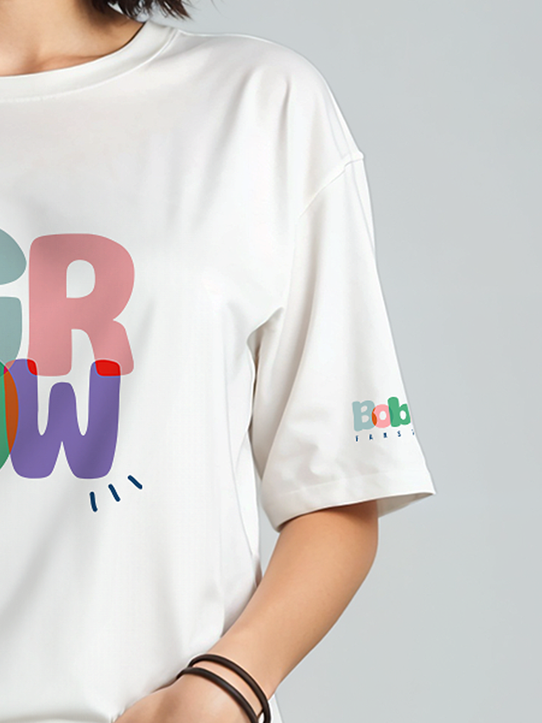 GROW Graphic Tee in White - Cultivate Your Potential For Women