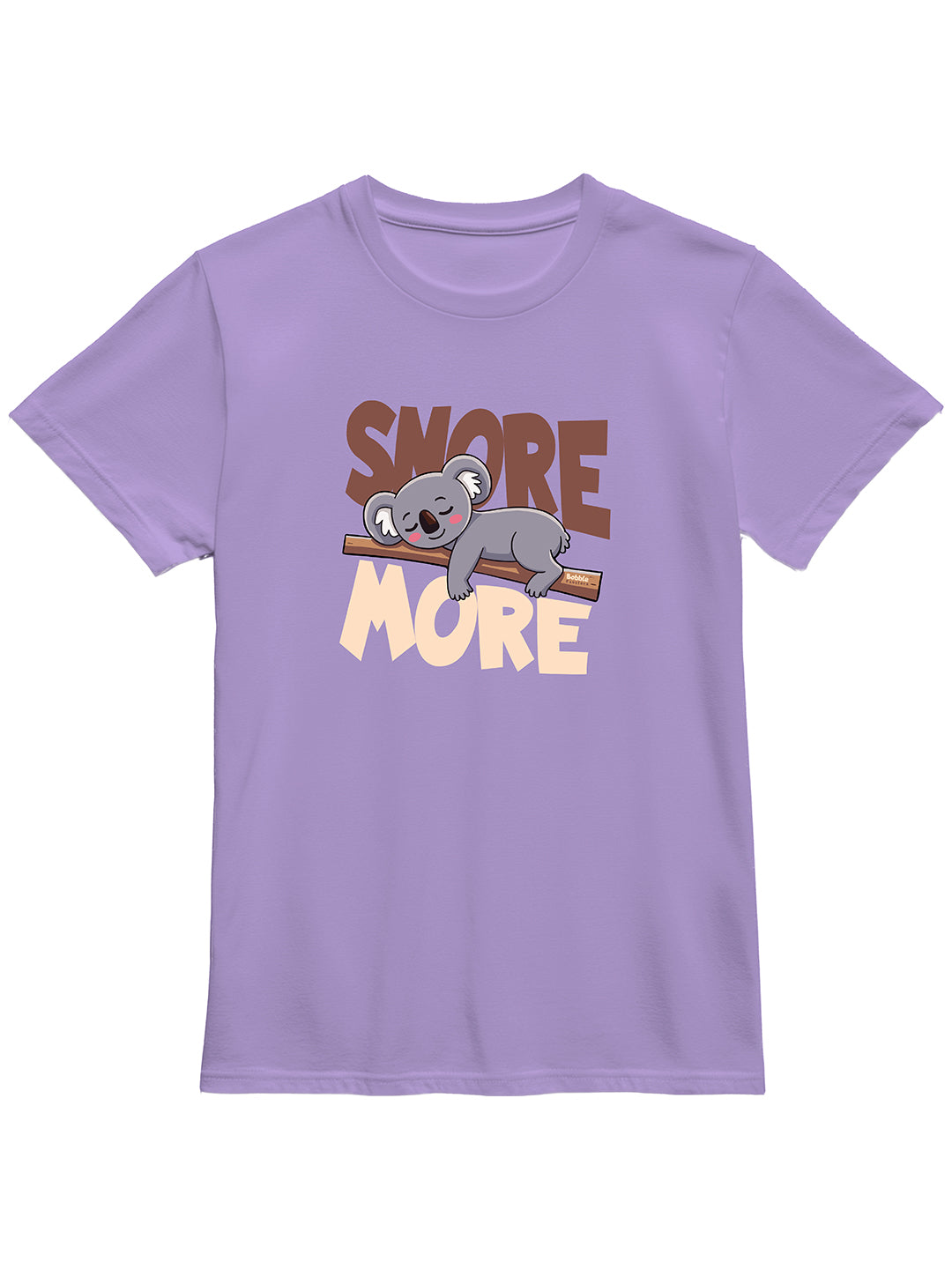 Snore More" T-Shirt for Boys | Fun & Playful Sleep-Themed Design in Purple & Mustard Yellow | Soft, Durable Kidswear for Everyday Adventures & Lounging | Ages 4-12