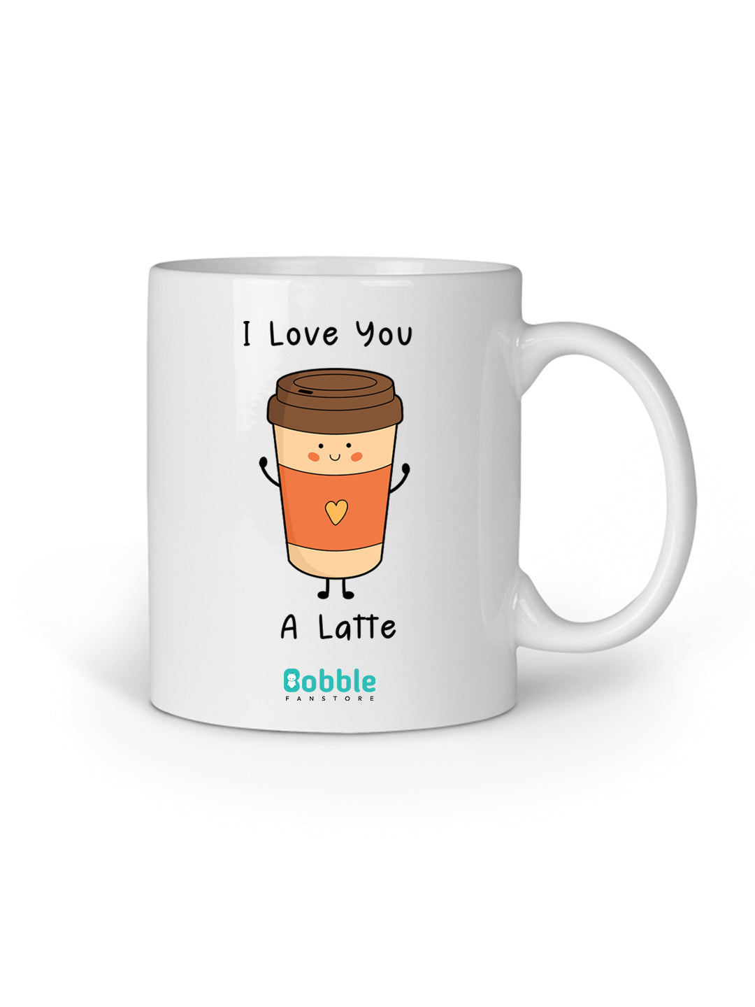 Couple's Coffee Mug - 'I Love You a Latte' with Latte Cup Design | Romantic Valentine’s Day Gift