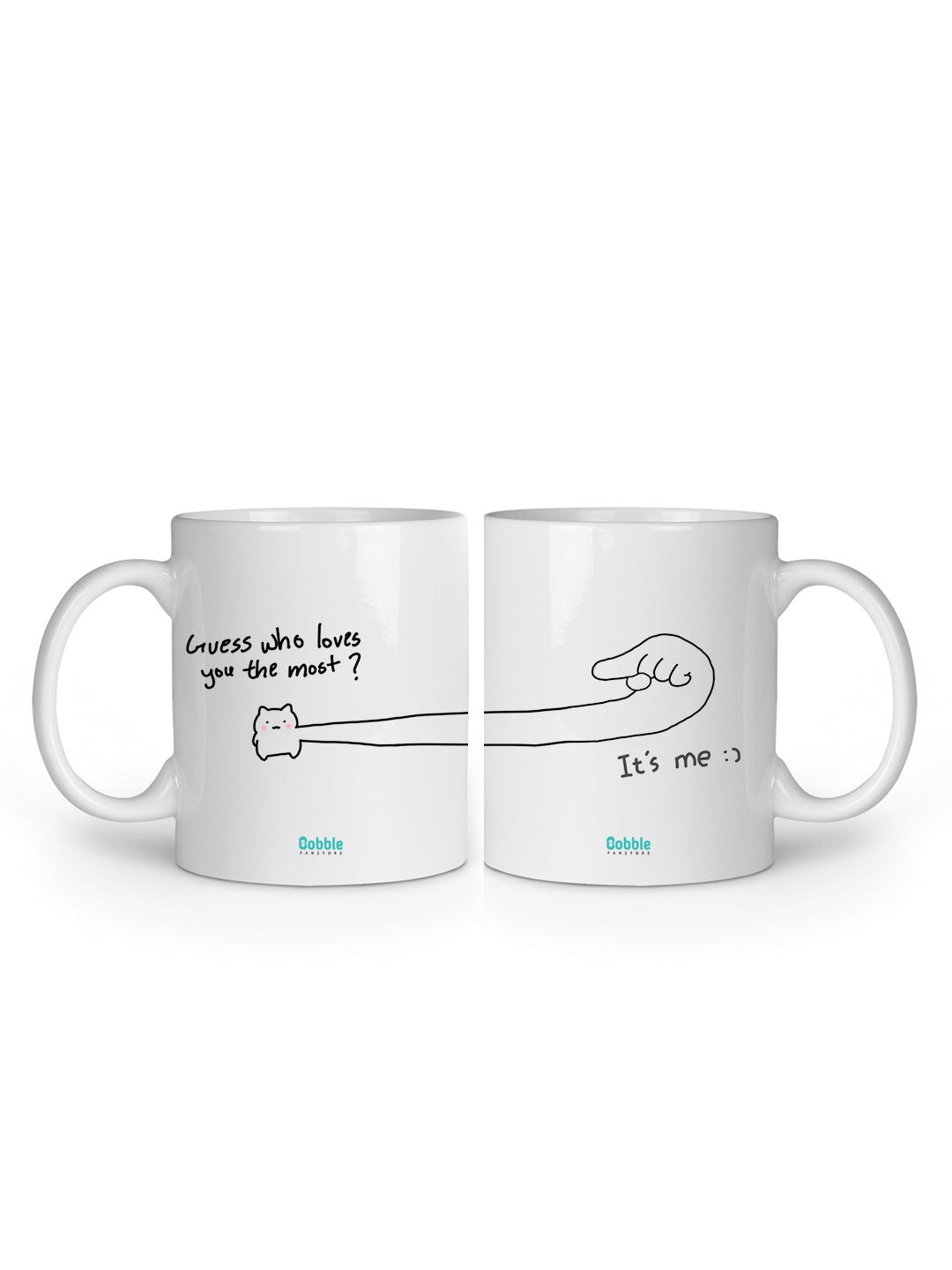 Guess Who Loves You the Most? Coffee Mugs Set of 2 – Perfect Couple Gift for Special Occasions