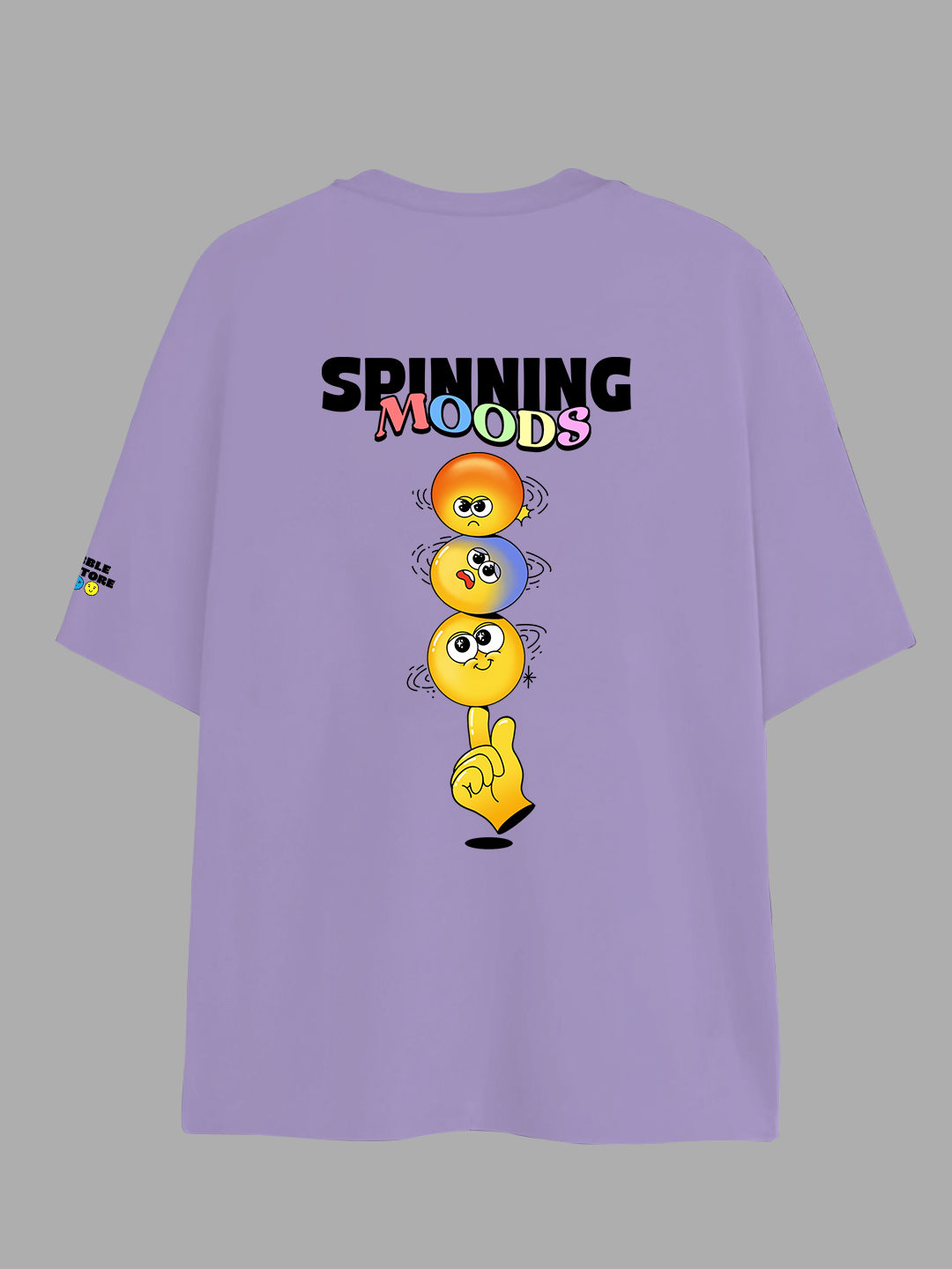 Spinning Fury T-shirt in Lavender – Dynamic Energy Graphic Tee For Women